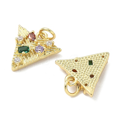 Brass Micro Pave Cubic Zirconia Pendants LS-KK-Z120-23G-1