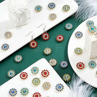 150Pcs 5 Colors Sew on Rhinestone RGLA-FH0001-03-1