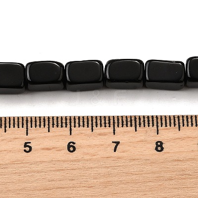 Natural Black Onyx Beads Strands G-F791-C03-1