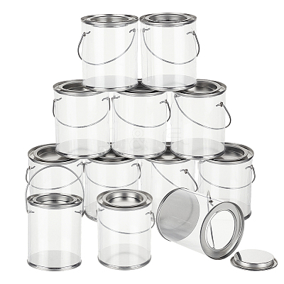 Clear Plastic Party Favor Cans CON-WH0086-220-1