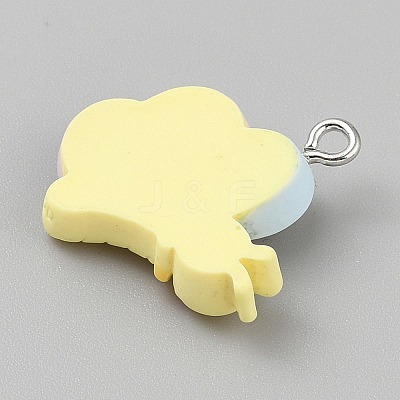 Opaque Resin Pendants RESI-CJC0020-37M-1