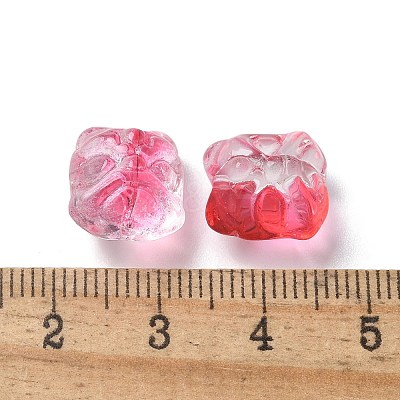 Baking Paint Transparent Glass Beads X1-GLAA-C035-01O-1