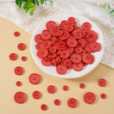 4-Hole Resin Buttons BUTT-TADJ0001-03F-1