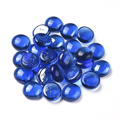 Transparent Flat Back Glass Cabochons LS-GLAA-WH0015-30F-1