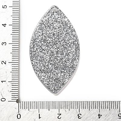 Transparent Resin Pendants RESI-M037-02B-1