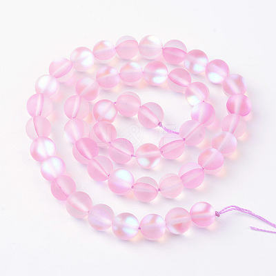 Synthetic Moonstone Beads Strands X-G-R375-6mm-A12-1