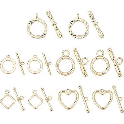 20 sets 5 Styles Alloy Toggle Clasps FIND-BC0002-70-1