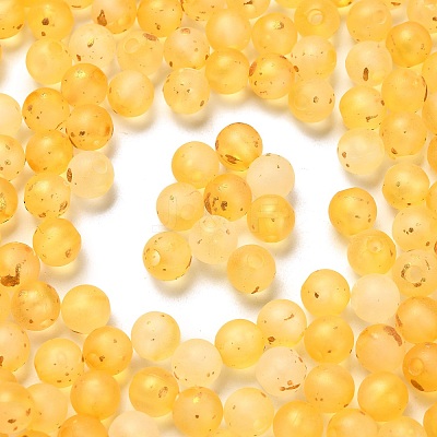 Frosted Transparent Acrylic Beads OACR-F013-13I-1