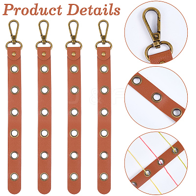4Pcs Alloy Leather Threader AJEW-CL0005-55A-1