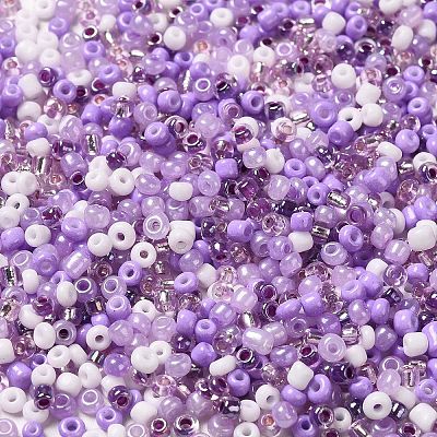 Opaque & Transparent Inside Colours Glass Seed Beads SEED-F004-01D-1