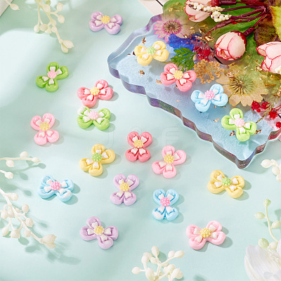 20Pcs Opaque Resin Cabochons CRES-TA0001-58-1