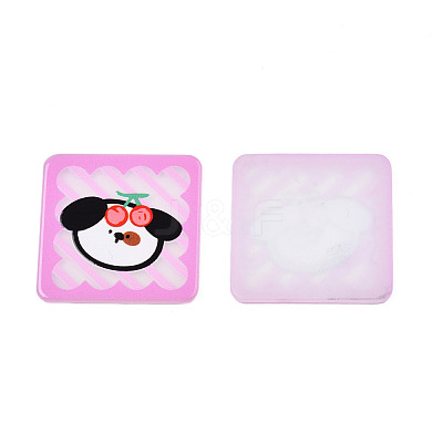 Transparent Printed Acrylic Cabochons TACR-N016-16-1
