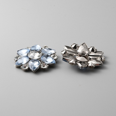 Alloy Rhinestone Shoe Decoration AJEW-WH0401-11A-1