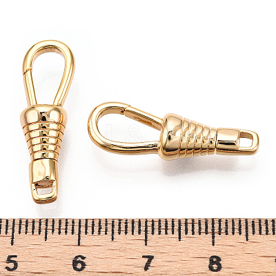Brass Lobster Claw Clasps KK-N254-21G-1