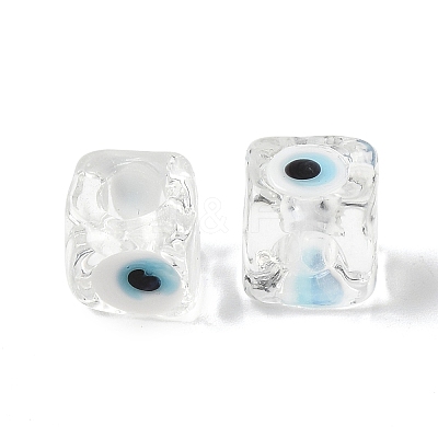 Handmade Evil Eye Lampwork European Beads LAMP-G143-06I-1