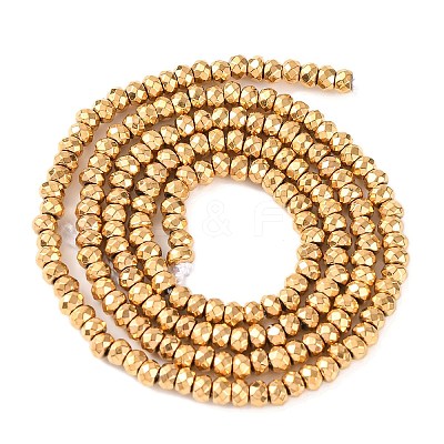 Electroplated Synthetic Non-magnetic Hematite Beads Strands X-G-H027-E01-02-1