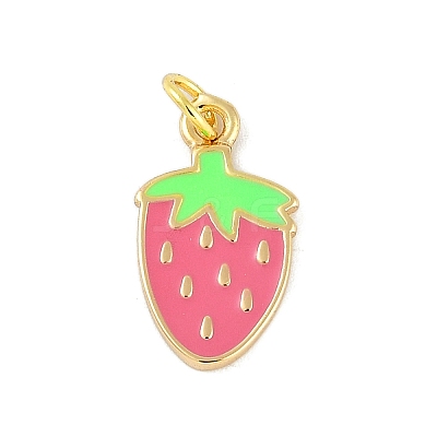 Brass Enamel Pendants KK-B114-17G-04-1