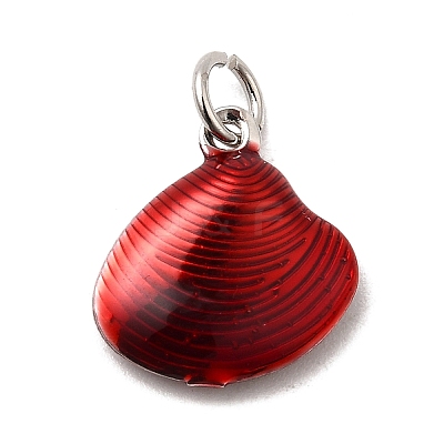 Brass Enamel Charms KK-A268-08P-03-1
