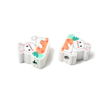 Easter Handmade Polymer Clay Beads CLAY-A006-01C-1