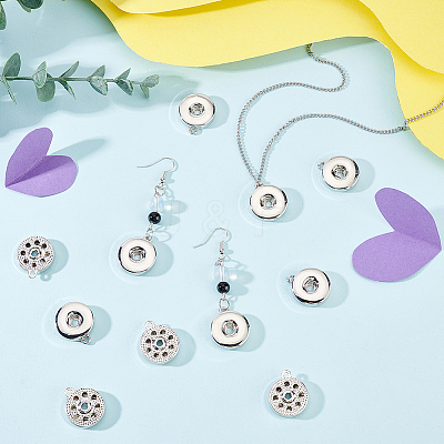 Alloy Hang Snap Base Pendant FIND-FG0001-97-1