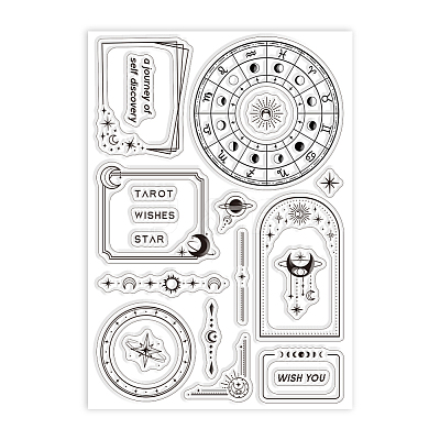 Summer Theme PVC Plastic Clear Stamps DIY-WH0631-0131-1