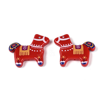 Printed Opaque Resin Beads RESI-N043-07B-1