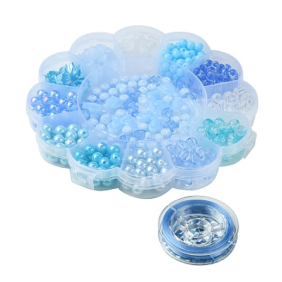 Acrylic Bead Flowers/Stars/Hearts/Bowknot OACR-FS0001-67C-1