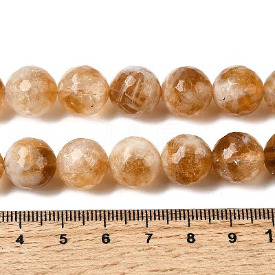 Heated Natural Citrine Beads Strands G-D359-A01-12mm-1