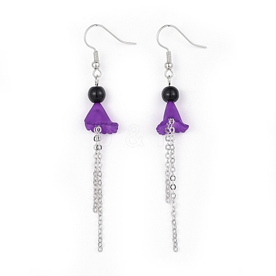 Acrylic Dangle Earrings EJEW-JE03186-02-1