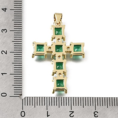 Easter Brass Pave Cubic Zirconia Pendants CU-E002-01B-G05-1
