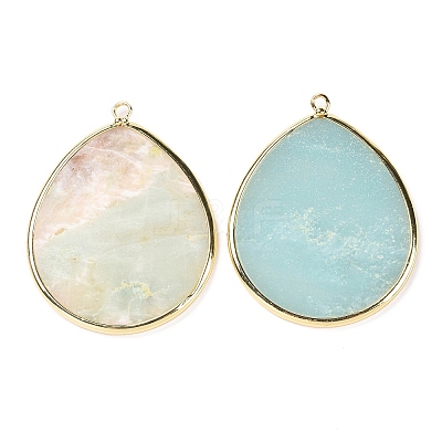 Natural Amazonite Pendants G-E526-01B-1