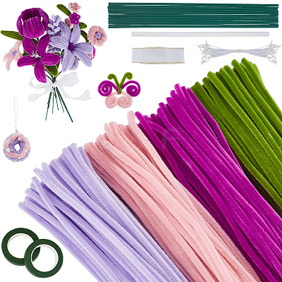 DIY Polyester Plush Sticks Kit DIY-GA0009-12A-1