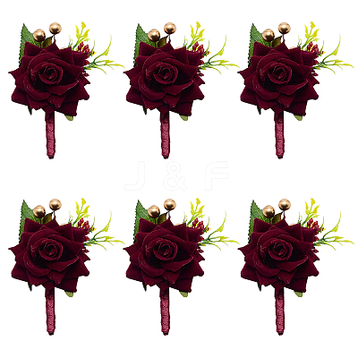 Silk Brooch LS-AJEW-WH0240-16-1