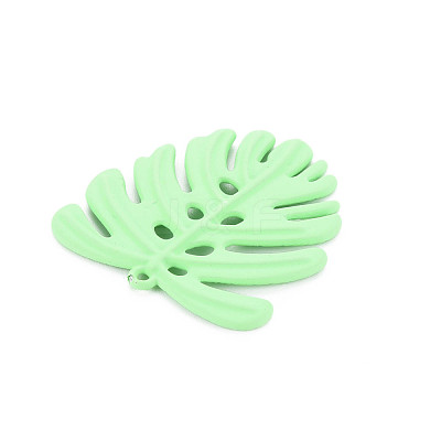 Spray Painted Alloy Pendants PALLOY-T077-117H-RS-1