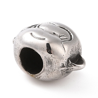 304 Stainless Steel European Beads STAS-M301-21AS-1