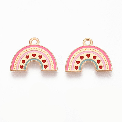 Alloy Enamel Pendants ENAM-T022-30-1