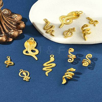 12Pcs 6 Styles Alloy Pendants FIND-FS0003-54-1
