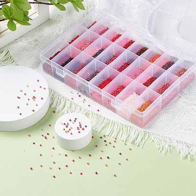 288G 24 Colors Glass Seed Beads SEED-JQ0005-01B-2mm-1