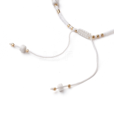 Adjustable Nylon Thread Braided Bead Bracelets BJEW-JB05504-03-1