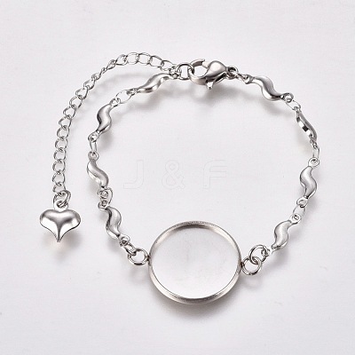 Tarnish Resistant 304 Stainless Steel Bracelet Making STAS-L248-005P-1