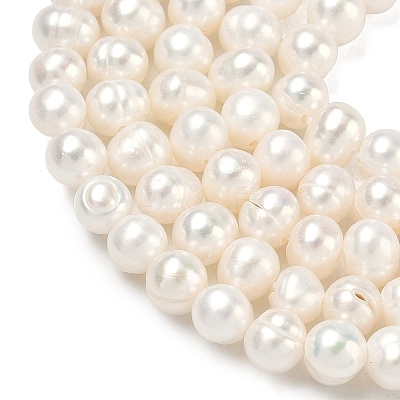Natural Cultured Freshwater Pearl Beads Strands PEAR-L034-09A-1