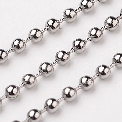 Tarnish Resistant 304 Stainless Steel Ball Chains CHS-L015-41-1