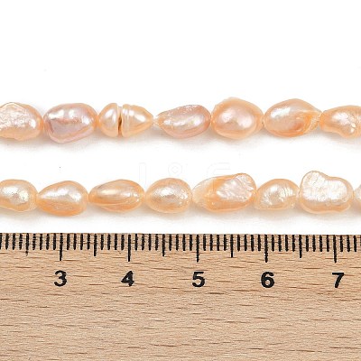Natural Cultured Freshwater Pearl Beads Strands PEAR-P064-20H-02B-1