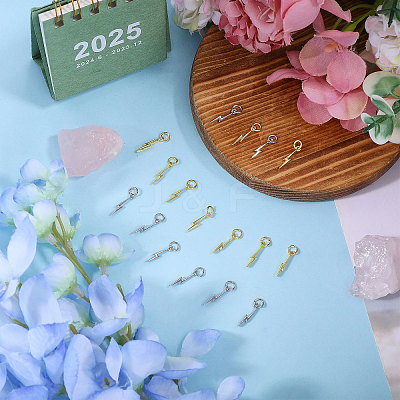20Pcs 2 Colors Brass Charms KK-CA0002-91-1