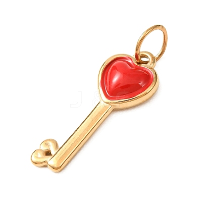 304 Stainless Steel Enamel Pendants SA-CBAAB49-02G-1