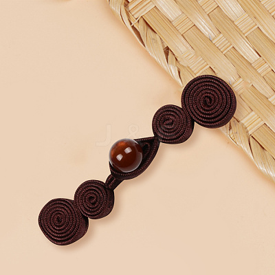 12Pcs Polyester Resin Cheongsam Buckle for Chinese Formal Dress DIY-CY0001-86D-1