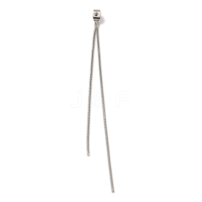 Brass Snake Chain Ear Nuts KK-G510-14P-1