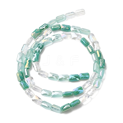 Electroplate Glass Beads Strands EGLA-D300-05-18-1