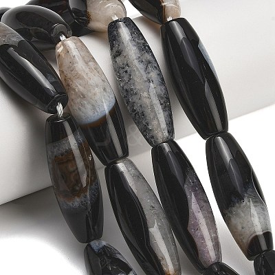 Natural Agate Beads Strands G-L654-G20-01B-1