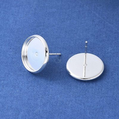 Brass Ear Studs Settings LS-IFIN-Q005-S-1